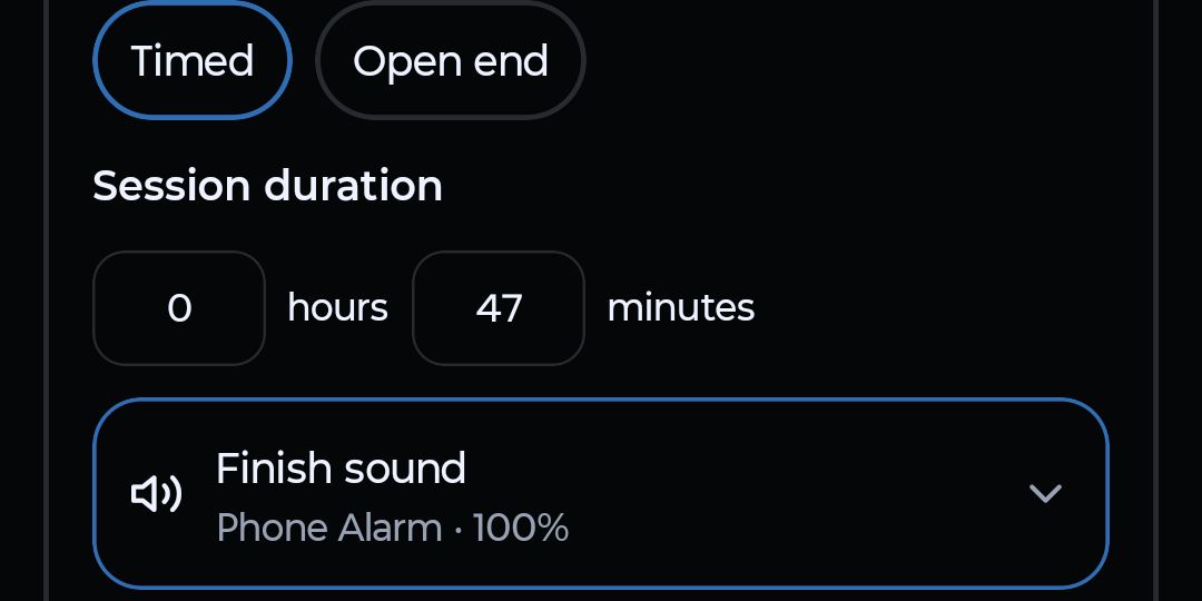 A timed sit with a finish sound and waypoint sounds